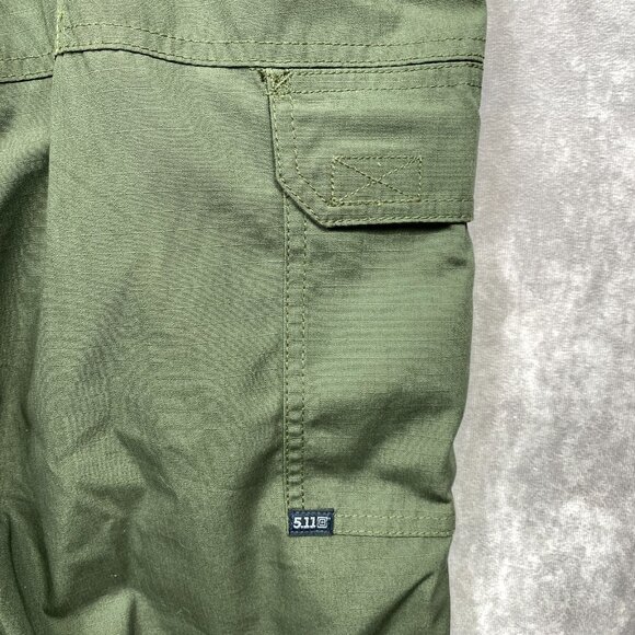 5.11 Tactical Taclite Pro Pants Mens 36x32 TDU Green Ripstop 8 Pockets Utility - Picture 15 of 15